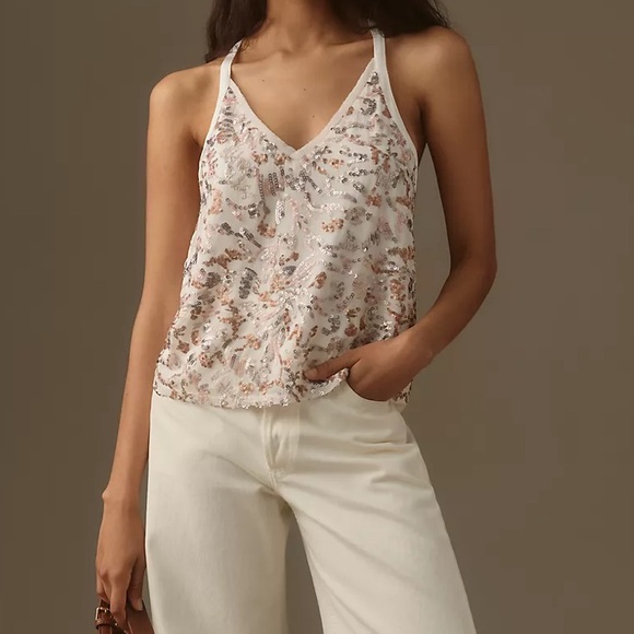 Anthropologie Tops - NWT Tiny Gwen Sequin Tank Size M